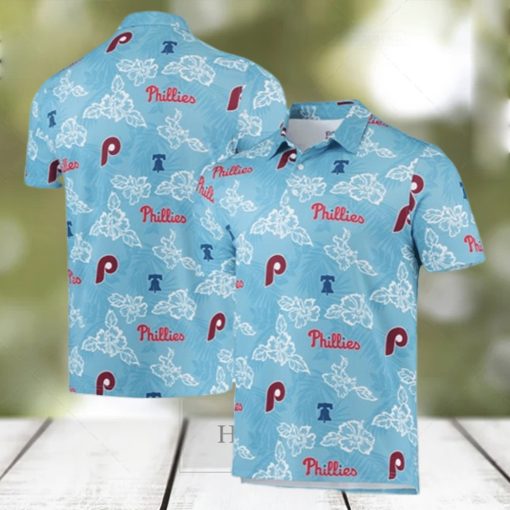 Men s Reyn Spooner Light Blue Philadelphia Phillies Hawaiian Shirt