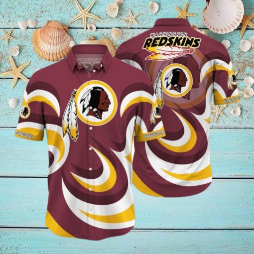 Men s Washington Redskins Hawaiian Shirt