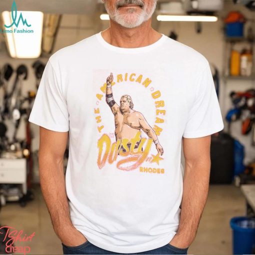Men's 500 Level Red Dusty Rhodes The American Dream Tri Blend T Shirt
