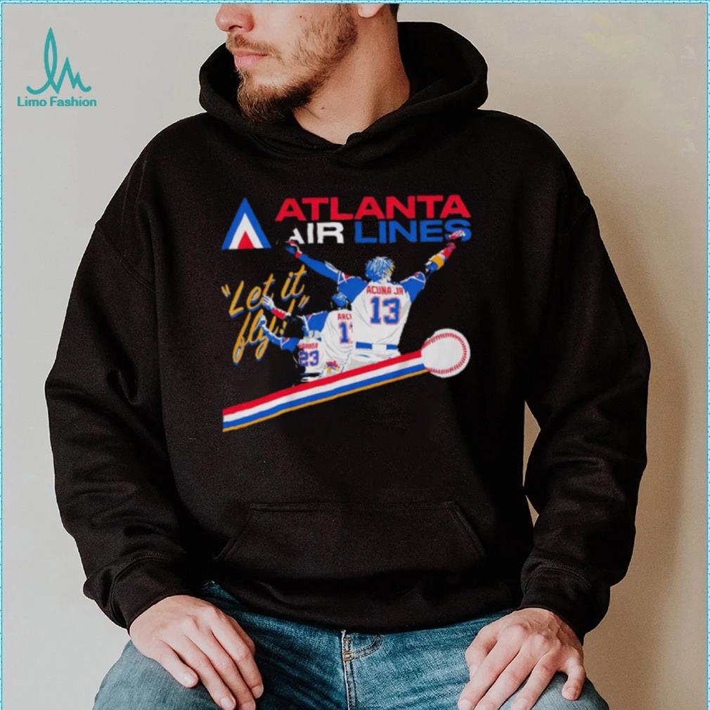 Official atlanta Airlines Let It Fly Michael Harris Shirt, hoodie