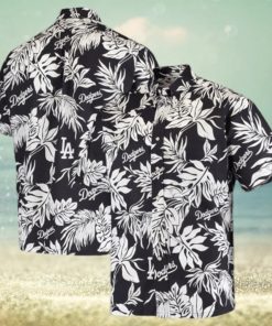 Men's Los Angeles Dodgers Reyn Spooner Black Aloha Button-Down Shirt