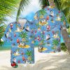 Merry Christmas Santa Claus Hawaiian Shirt Mens Summer Button Up Shirts Gifts For Son