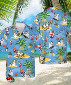 Merry Christmas Hawaiian Shirt Men’s Vacation Button Up Gifts For Boyfriend