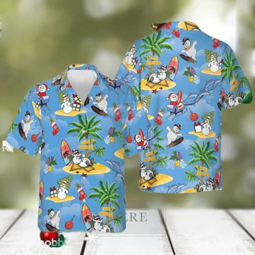 Merry Christmas Hawaiian Shirt Men’s Vacation Button Up Gifts For Boyfriend