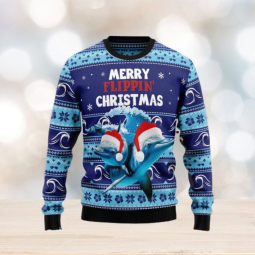 Merry Flippin’s Ugly Christmas Sweater Gift For Men Women