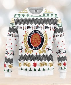 Merry Xmas Miller Lite Beer AOP Print Christmas Ugly Sweater For Men Women