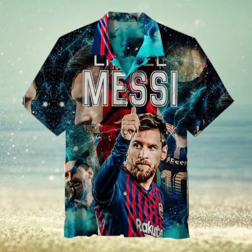 Messi Memorial Barcelona Hawaiian Shirt