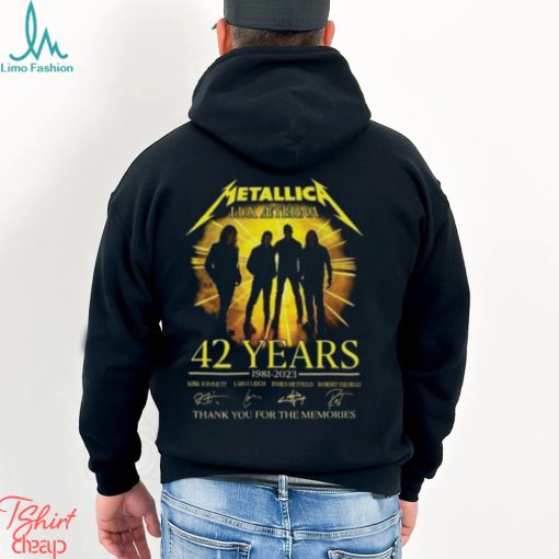 Metallica Lux Aeterna 42 Years 1981 2023 Merch, Metallica M72 World Tour No Repeat Weekend Shirt, Metallica Rock N Roll Tour Dates 2023 T Shirt
