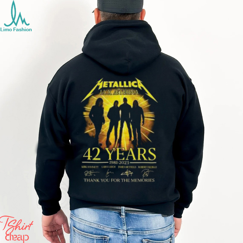Metallica Lux Aeterna 42 Years 1981 2023 Merch, Metallica M72 World Tour No Repeat Weekend Shirt, Metallica Rock N Roll Tour Dates 2023 T Shirt Metallica Lux Aeterna 42 Years 1981 2023 Merch, Metallica M72 World Tour No Repeat Weekend Shirt, Metallica Rock N Roll Tour Dates 2023 T Shirt