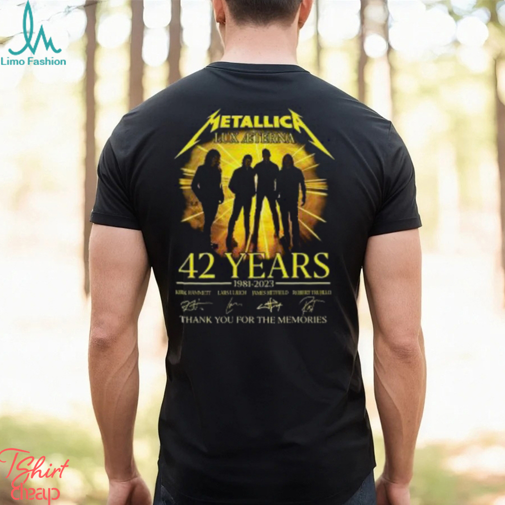 Metallica Lux Aeterna 42 Years 1981 2023 Merch, Metallica M72 World Tour No Repeat Weekend Shirt, Metallica Rock N Roll Tour Dates 2023 T Shirt Metallica Lux Aeterna 42 Years 1981 2023 Merch, Metallica M72 World Tour No Repeat Weekend Shirt, Metallica Rock N Roll Tour Dates 2023 T Shirt