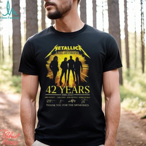 Metallica Lux Aeterna 42 Years 1981 2023 Merch, Metallica M72 World Tour No Repeat Weekend Shirt, Metallica Rock N Roll Tour Dates 2023 T Shirt