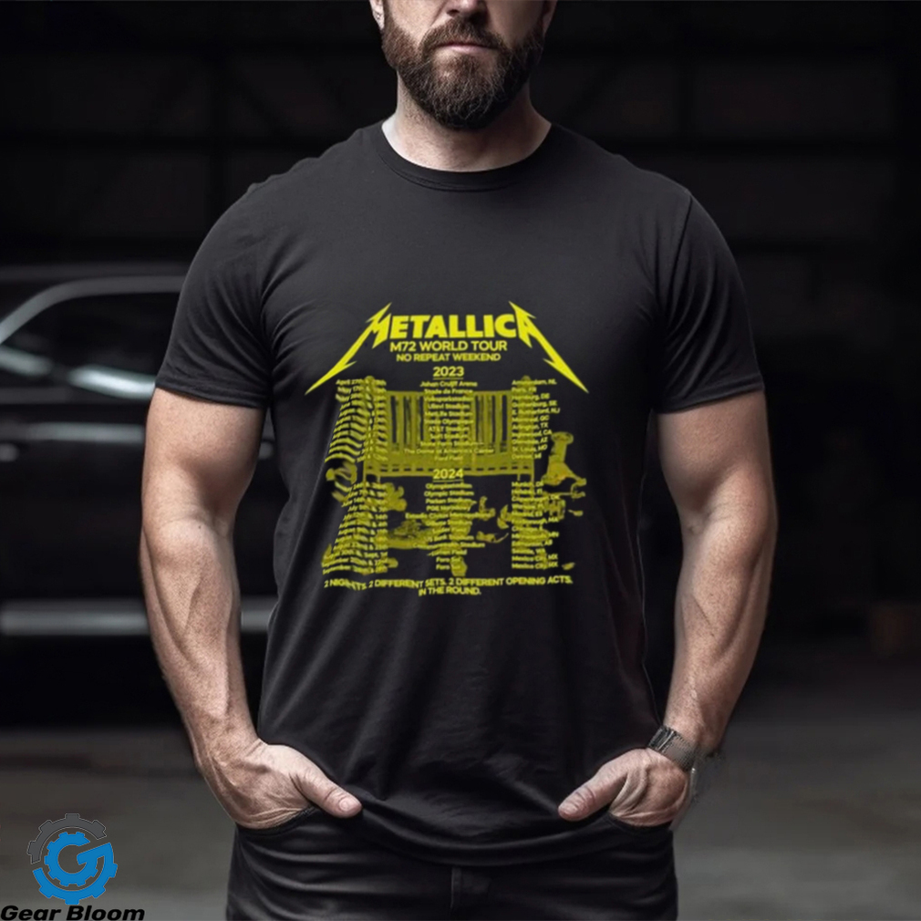 Metallica M72 World Tour 2023 2024 Unisex Shirt, Metallica Band No