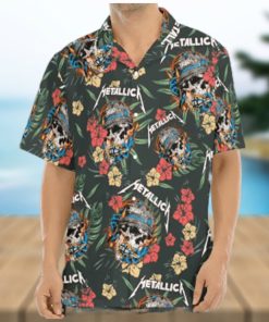 Metallica Skull Tropical Hawaiian Shirt For Men