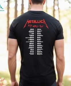 Metallica Worldwired Tour Merch, Metallica Band Thrash Metal Tour 2023 2024 Shirt, M72 World Tour Shirt