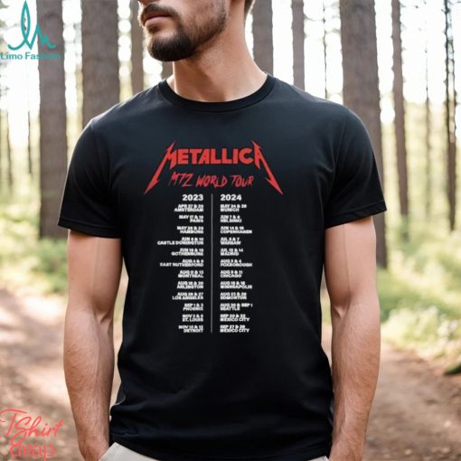 Metallica Worldwired Tour Merch, Metallica Band Thrash Metal Tour 2023 2024 Shirt, M72 World Tour Shirt