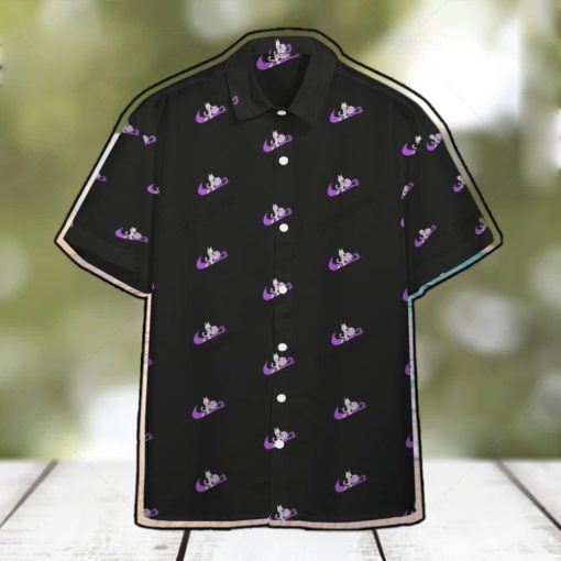 Mewtwo Swoosh Custom Button Hawaiian Shirt