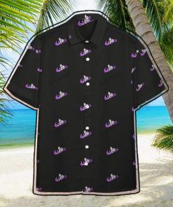 Mewtwo Swoosh Custom Button Hawaiian Shirt