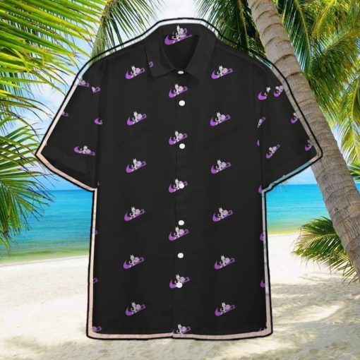 Mewtwo Swoosh Custom Button Hawaiian Shirt