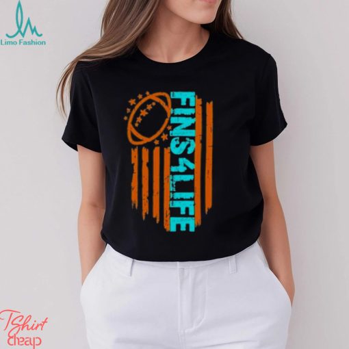 Miami Dolphins 4 Fins Life Shirt