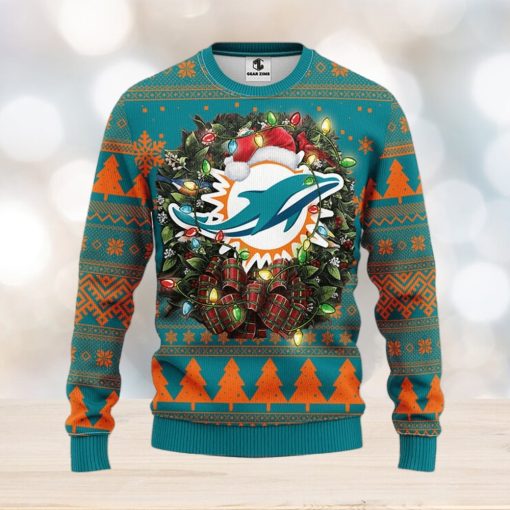 Miami Dolphins Christmas Ugly Sweater