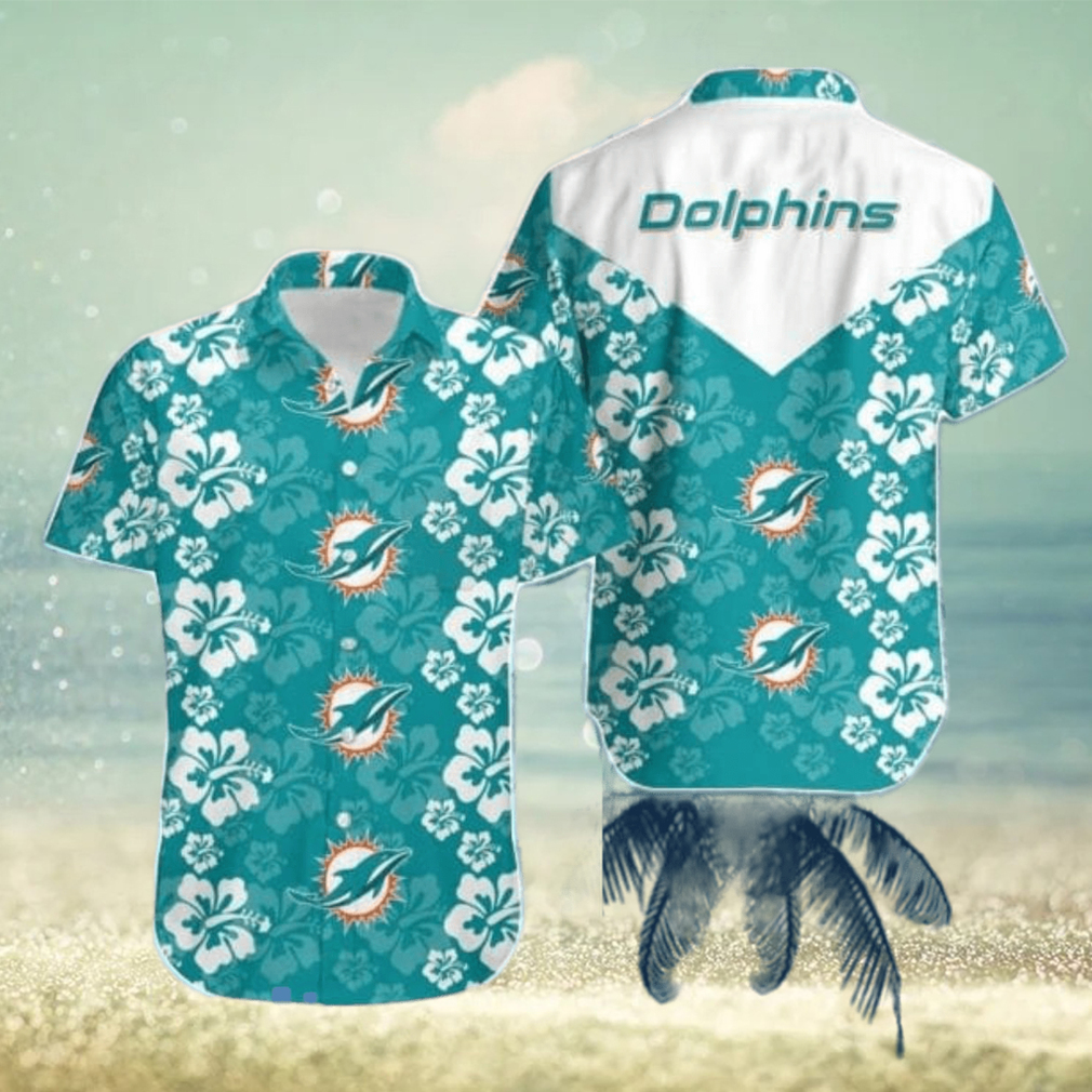 Miami Dolphins Hawaiian Shirt All Over Print - T-shirts Low Price