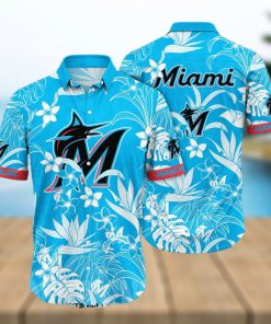 Miami Marlins MLB Flower Full Printing Classic Hawaiian Shirt