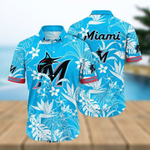 Miami Marlins MLB Flower Full Printing Classic Hawaiian Shirt