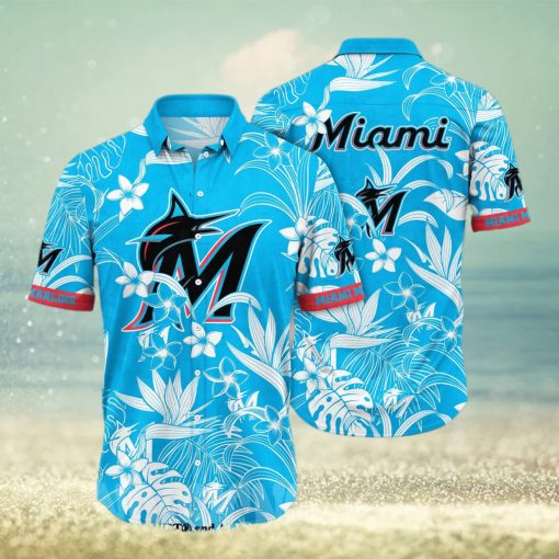 Miami Marlins MLB Flower Full Printing Classic Hawaiian Shirt