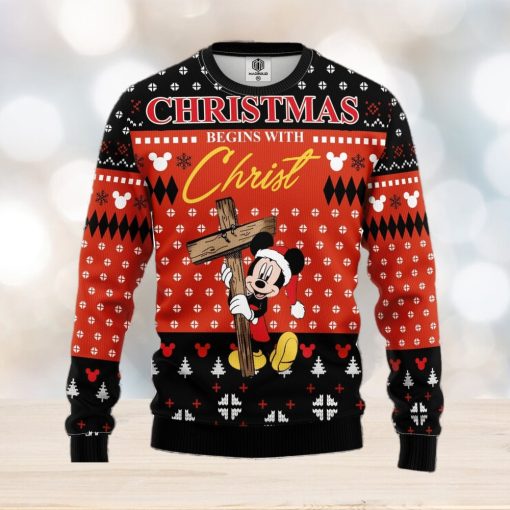 Mice Christ Ugly Christmas Sweater For Men Women