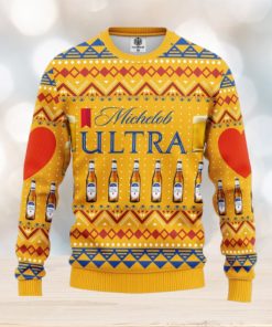 Michelob Ultra Beer Merry Xmas AOP Print Christmas Ugly Sweater For Men Women