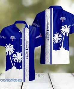 Michelob Ultra Tropical Palm Tree Aloha Hawaiian Shirt