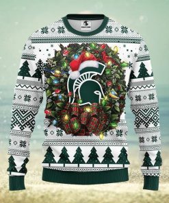 Michigan State Spartans Christmas Ugly Sweater