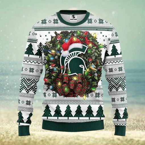 Michigan State Spartans Christmas Ugly Sweater