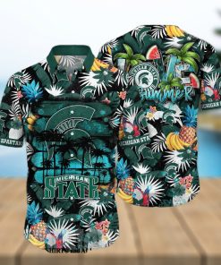 Michigan State Spartans NCAA Floral Classic Full Printing Hawaiian Shirt