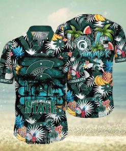 Michigan State Spartans NCAA Floral Classic Full Printing Hawaiian Shirt