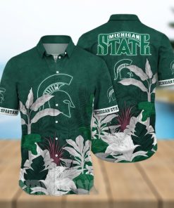 Michigan State Spartans NCAA Flower All Over Printed Hawaiian Shirt