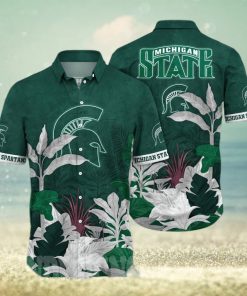 Michigan State Spartans NCAA Flower All Over Printed Hawaiian Shirt