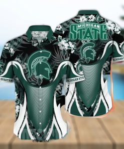 Michigan State Spartans NCAA Flower Unisex All Over Printed Hawaiian Shirt