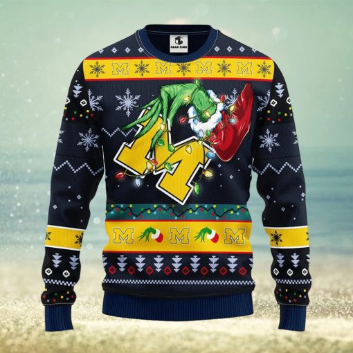 Michigan Wolverines Grinch Christmas Ugly Sweater