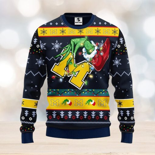 Michigan Wolverines Grinch Christmas Ugly Sweater