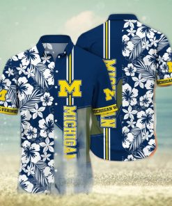 Michigan Wolverines NCAA Floral Full Printing Hawaiian Shirt