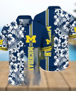 Michigan Wolverines NCAA Floral Full Printing Hawaiian Shirt