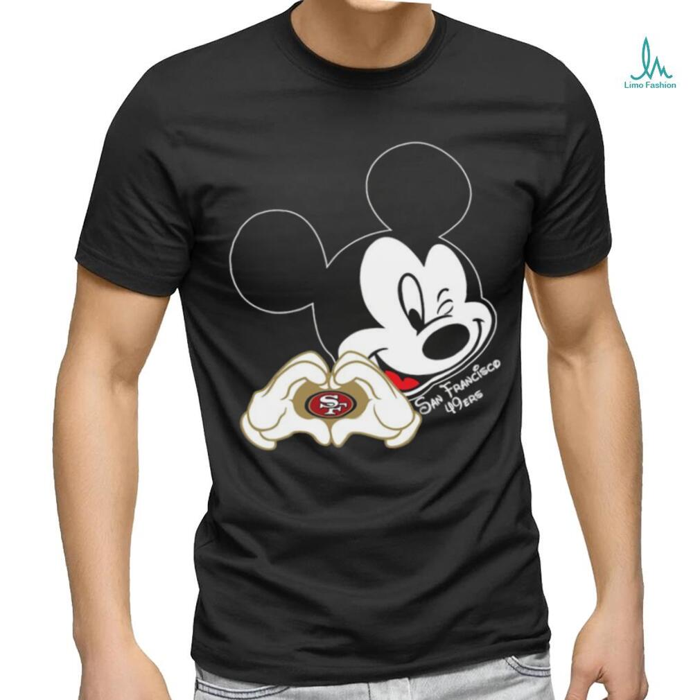 I Love The 49ers Mickey Mouse San Francisco 49ers T-Shirt - T-shirts Low  Price