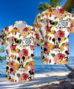 NFL Atlanta Falcons Hawaiian Shirt Mickey Mouse Surfing Beach