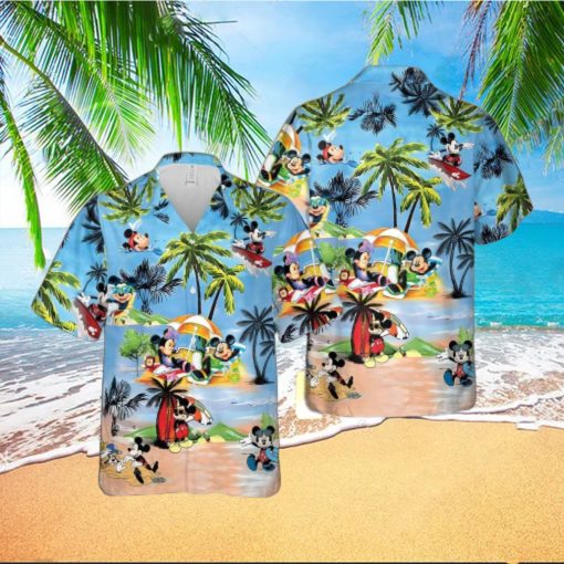 Mickey Mouse Sweet Summer Vacation Hawaiian Shirt Mickey And Friends Family Hawaiian Shirt