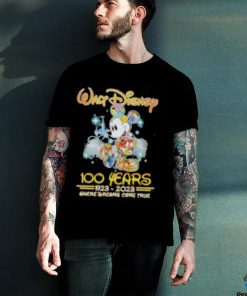 Mickey Mouse Walt Disney 100 years 1923 2023 where dreams come true shirt