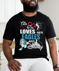 Mickey Mouse this girl loves her Eagles and Disney shirt