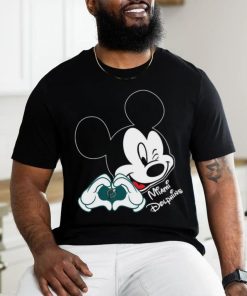 Mickey loves Miami Dolphins shirt