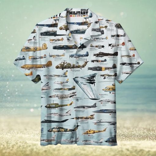 Military Aircraft Evolution Unisex Hawaiian Shirt