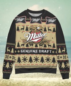 Miller Genuine Draft Snowflake Christmas Pattern Ugly Christmas Sweater Christmas Gift For Men And Women